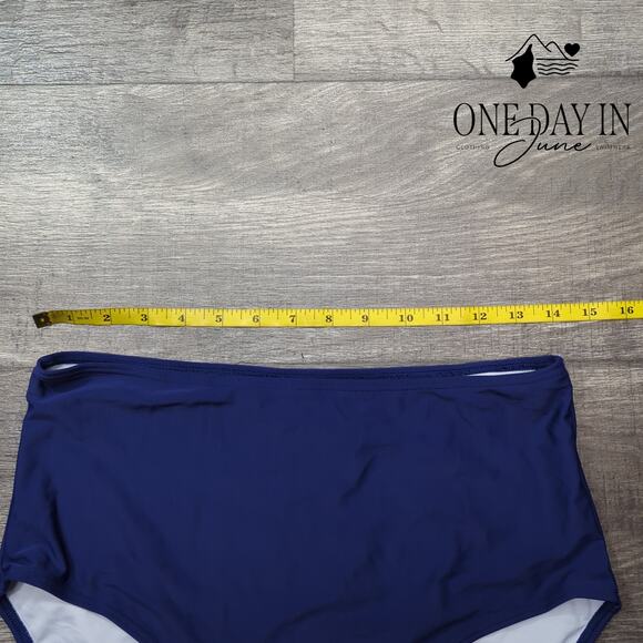 B2Prity Twist Front high Waist Tankini Swimsuit Size L - Picture 5 of 7